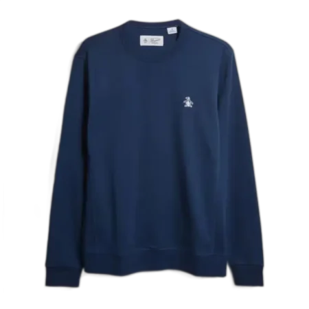 New Embroidered Penguin Sweatshirt Blue